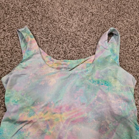 NEW NWT Fabletics Oasis Twist Built-In Bra Tank Cosmic Halo Shine | Size Large - Picture 3 of 10